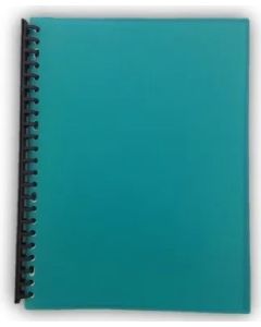 A4 20 Page Refillable Display Book Green