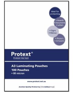 Protext A3 Laminating Pouch 80 Mic Pk 100
