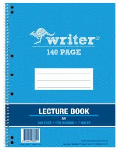 Writer A4 140pg Lecture Book 296 x 220mm