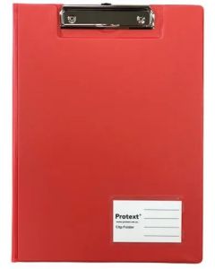 Protext A4 PP Clip Folder - Red 