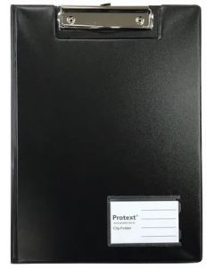 Protext A4 PP Clip Folder - Black