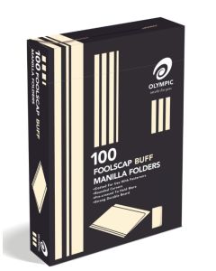 Olympic Manilla Folder Foolscap Buff Box 100