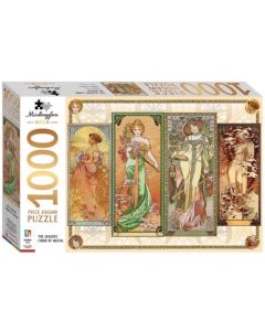 Mindbogglers Gold The Seasons (1900) by Mucha 1000pc