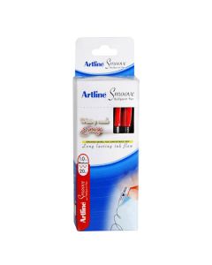 Artline Smoove Ballpoint Stick Medium Red Box of 20 (Min Ord Qty 1)