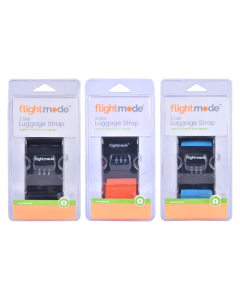 Flightmode Luggage Strap with 3 Dial Padlock Assorted Colours 